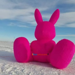 Giant Inflatable Pink Rabbit Mascot Custom Air Model for Promotion