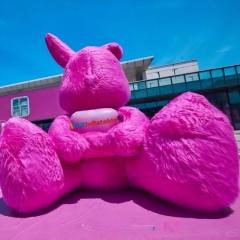 Giant Inflatable Pink Rabbit Mascot Custom Air Model for Promotion