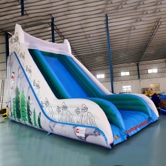 Mickey & Minnie Cartoon Themed Inflatable Double Slide