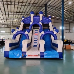 Mickey & Minnie Cartoon Themed Inflatable Double Slide