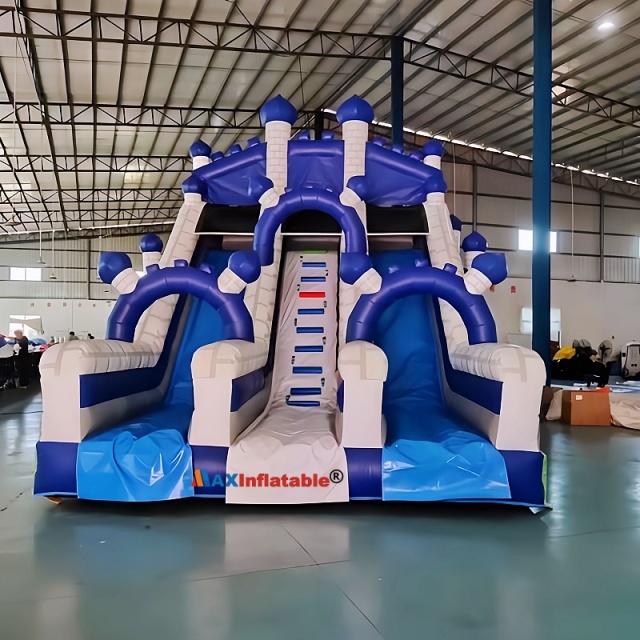 Mickey & Minnie Cartoon Themed Inflatable Double Slide