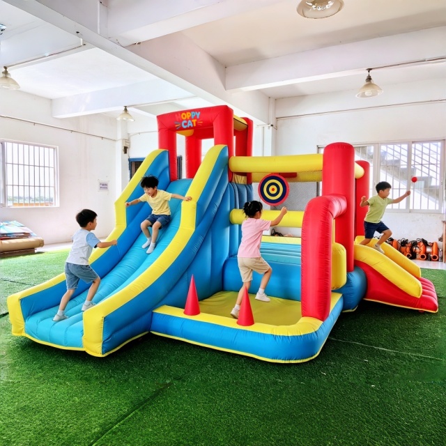 Kids backyard Summer Fun Combo Inflatable Water Slide Park