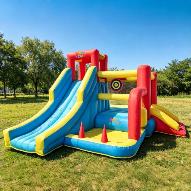 Kids backyard Summer Fun Combo Inflatable Water Slide Park