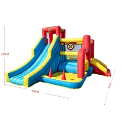 Kids backyard Summer Fun Combo Inflatable Water Slide Park