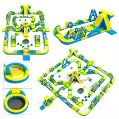 Inflatable Floating Water Obstacle Course Ultimate Aqua Adventure Park