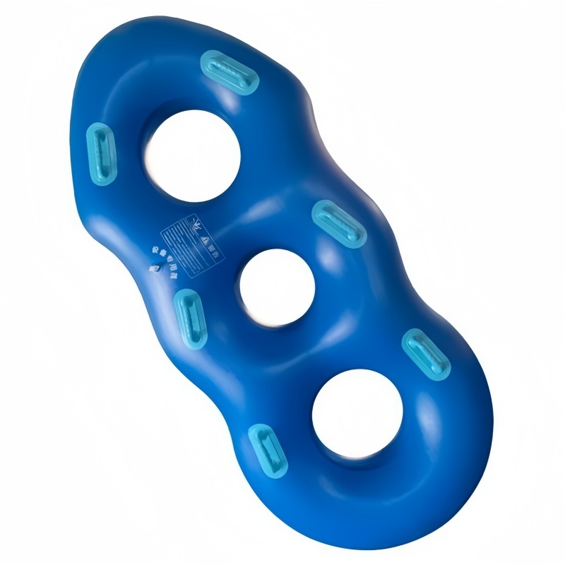 Durable K80 PVC 1.0mm 3-Seat Inflatable Water Slide Float Ring