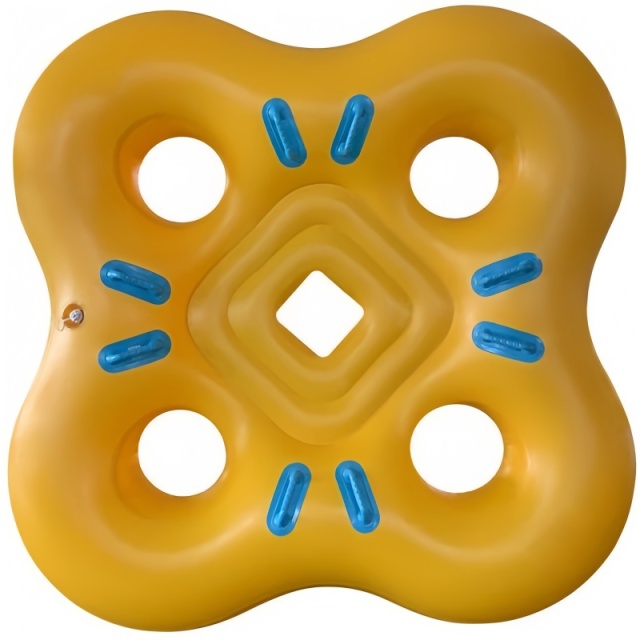 Heavy Duty 4 Riders Inflatable Water Tube