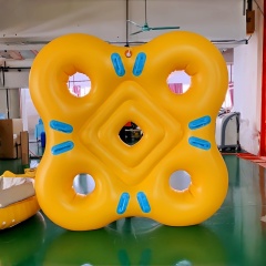 Heavy Duty 4 Riders Inflatable Water Tube