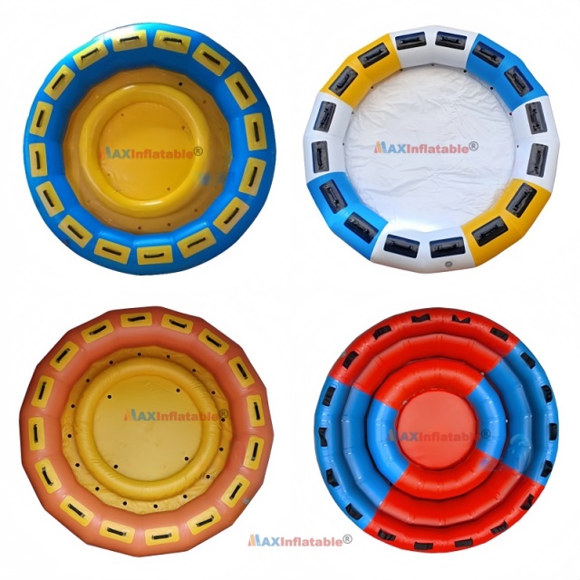 Factory Direct 4/6/8-Person Inflatable Round Water Raft for Water Parks