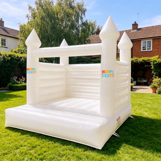 Premium White Commercial Bounce House for Wedding & Event Rentals