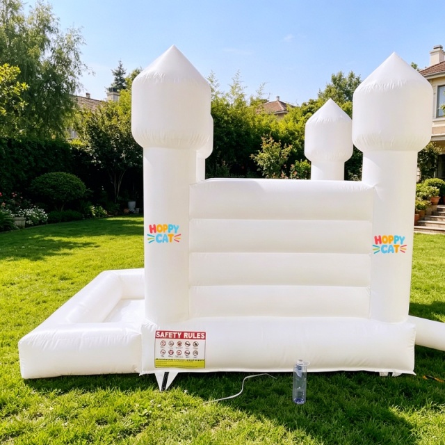White Bouncy Castle for Wedding & Party