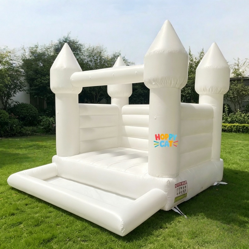 White Bouncy Castle for Wedding & Party