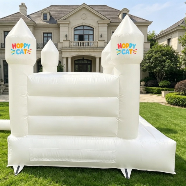 Premium White Commercial Bounce House for Wedding & Event Rentals