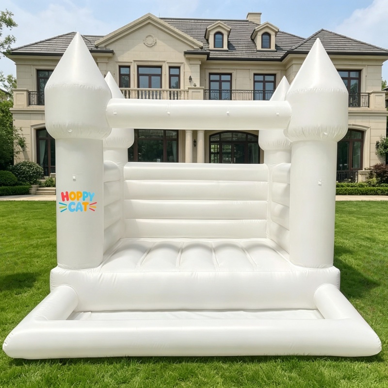 White Bouncy Castle for Wedding & Party