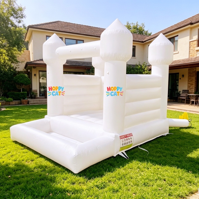 White Bouncy Castle for Wedding & Party