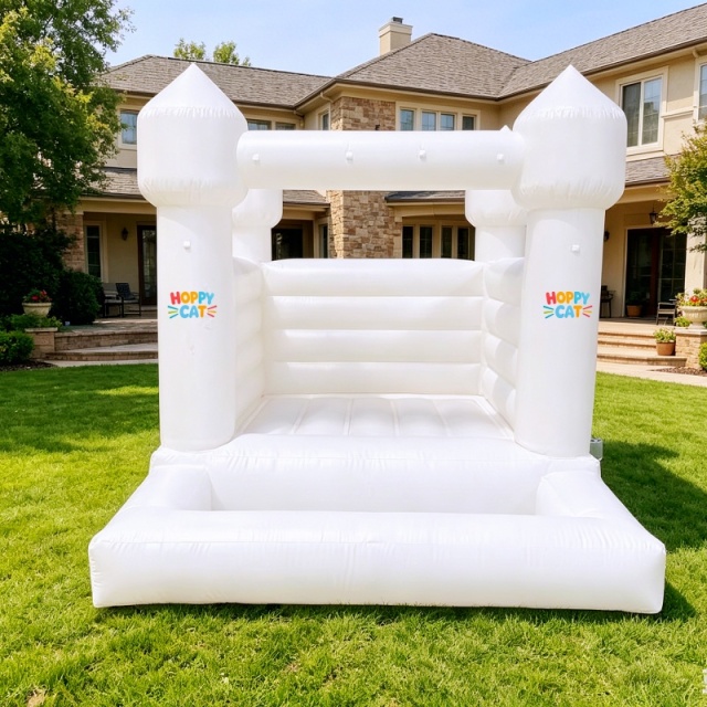 White Bouncy Castle for Wedding & Party