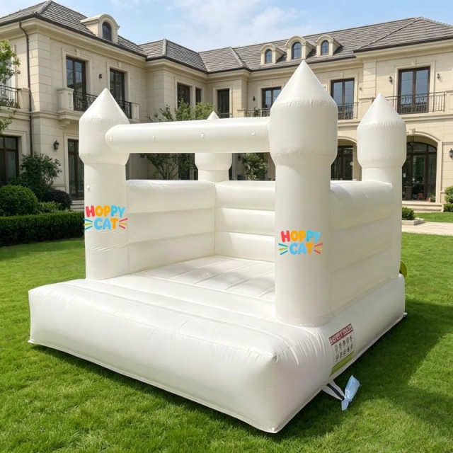 Premium White Commercial Bounce House for Wedding & Event Rentals