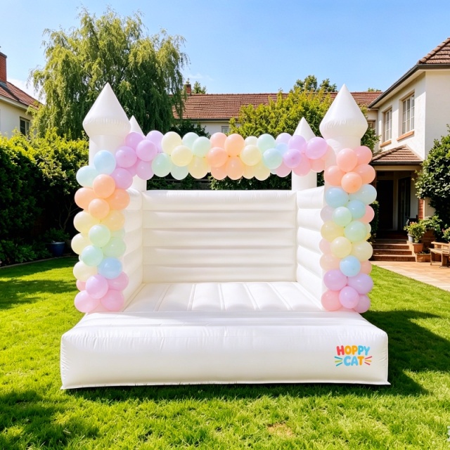 Premium White Commercial Bounce House for Wedding & Event Rentals