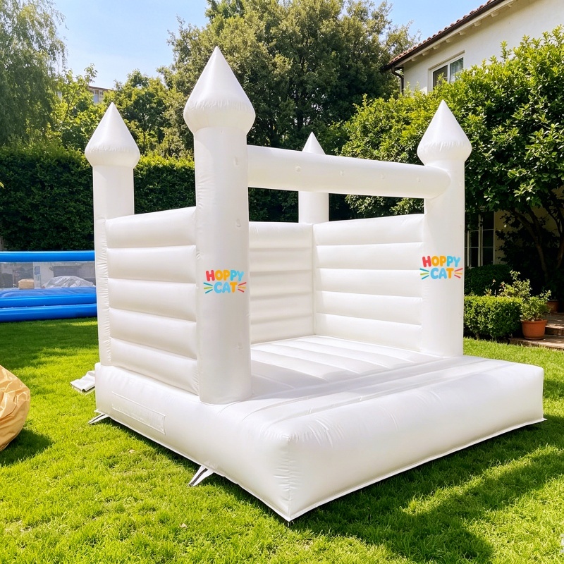 Premium White Commercial Bounce House for Wedding & Event Rentals