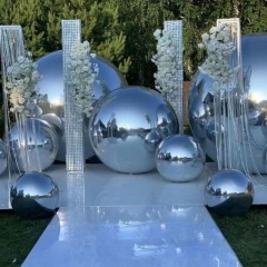 Giant Inflatable Mirror Ball Shiny Reflective Inflatable Sphere Decoration