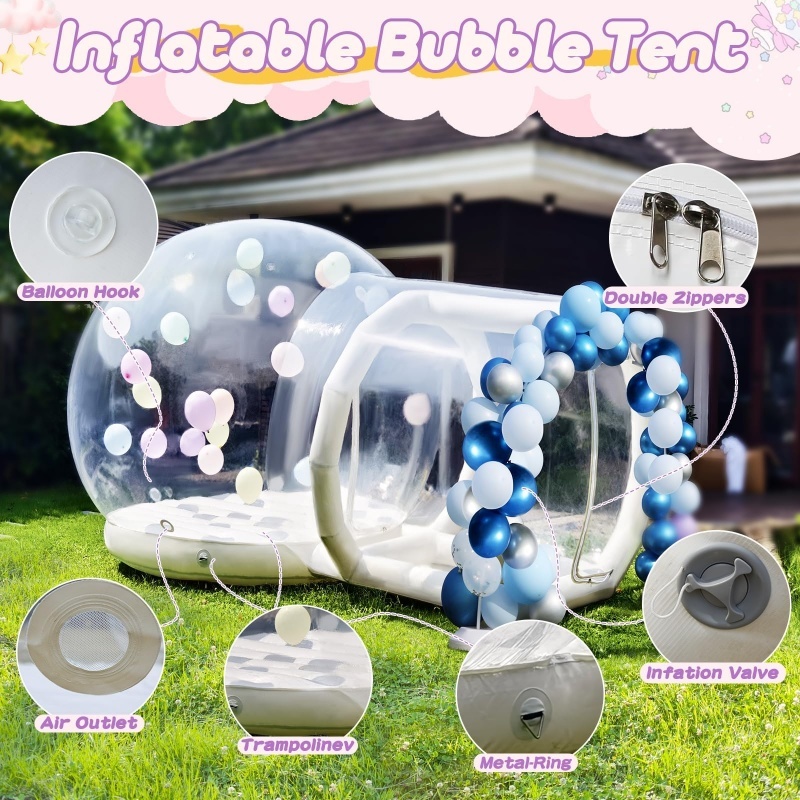 Inflatable Bubble Tent  House with the bouncer bottom