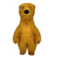 Inflatable Brown Polar Bear Mascot Costume