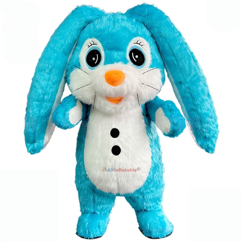 Inflatable Longer Ears Rabbit Mascot Costume