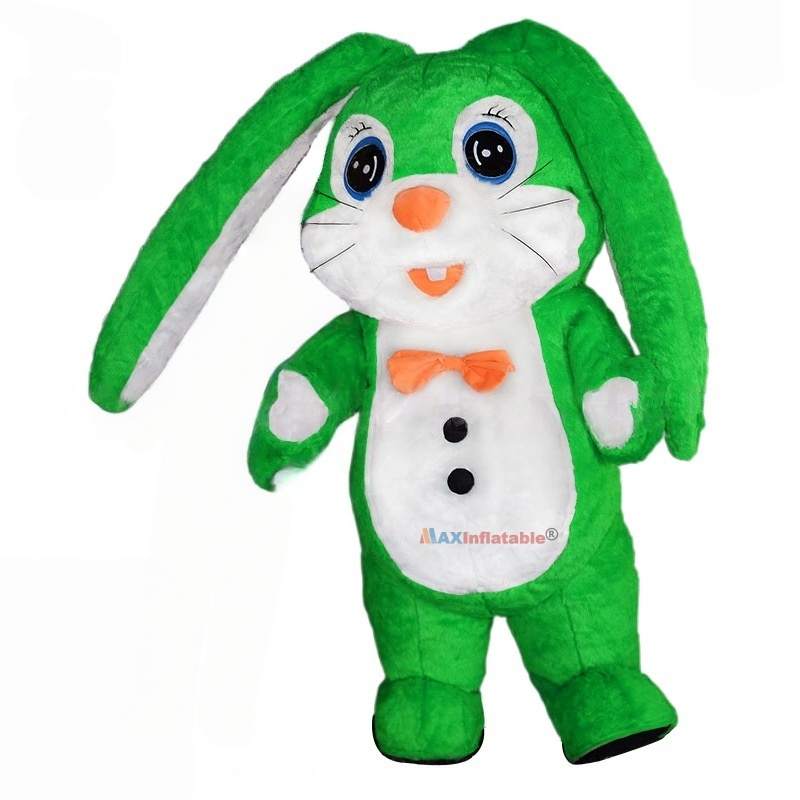 Inflatable Longer Ears Rabbit Mascot Costume