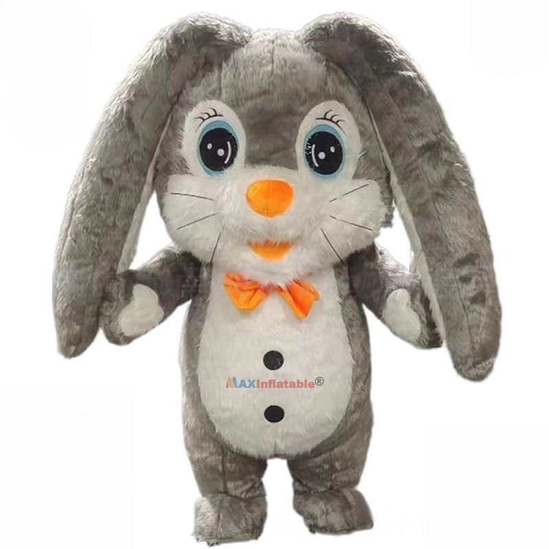 Inflatable Longer Ears Rabbit Mascot Costume