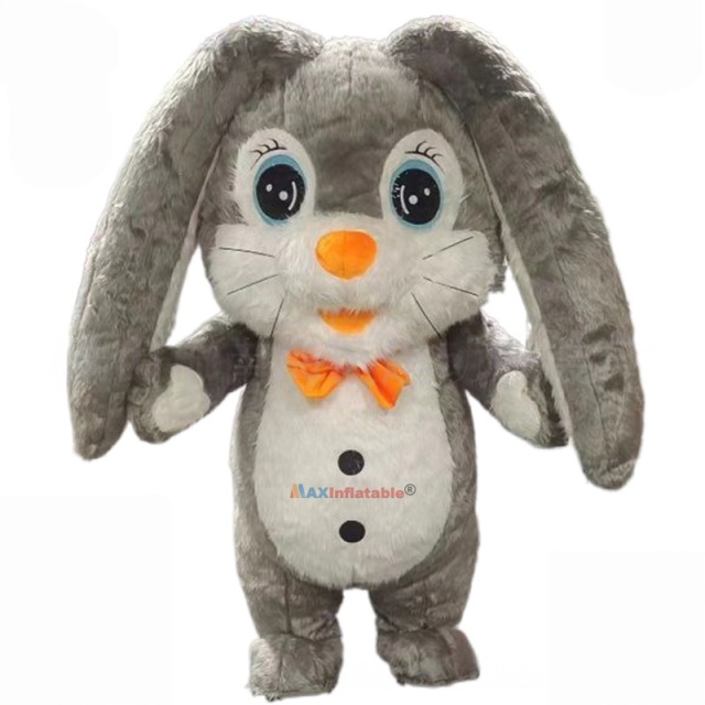 Inflatable Longer Ears Rabbit Mascot Costume