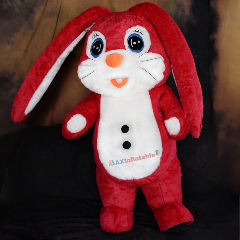 Inflatable Longer Ears Rabbit Mascot Costume