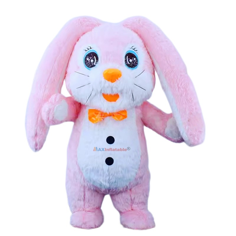 Inflatable Longer Ears Rabbit Mascot Costume