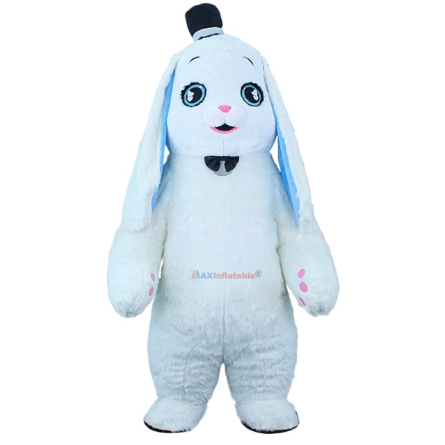 Inflatable Plush Rabbit Walking Costume
