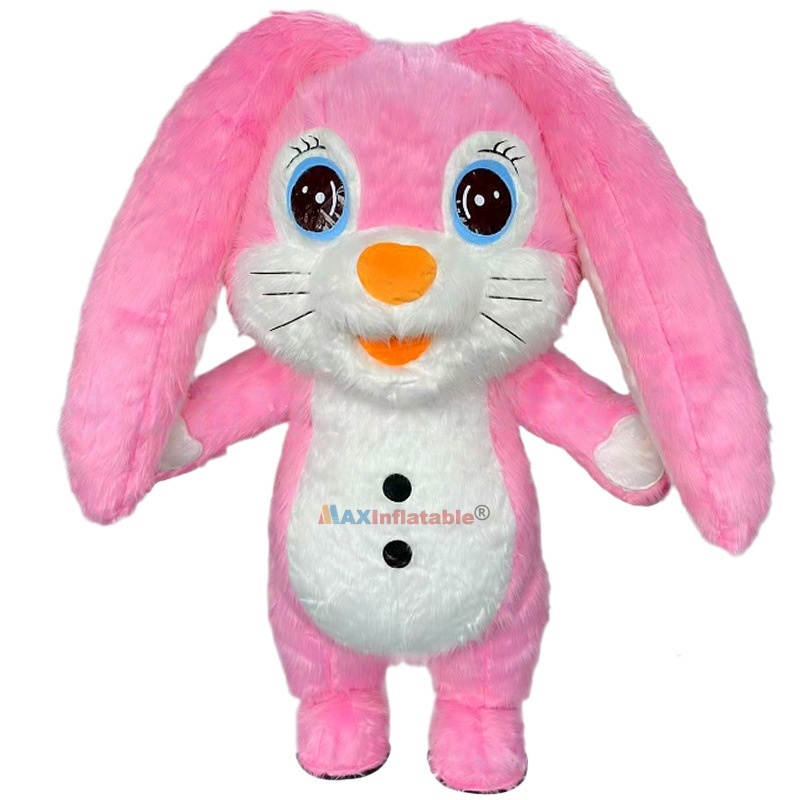 Inflatable Longer Ears Rabbit Mascot Costume