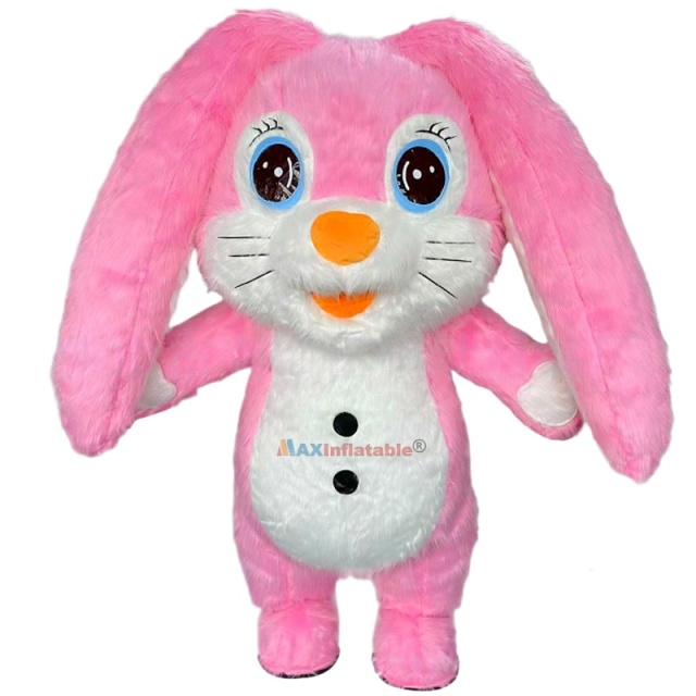 Inflatable Longer Ears Rabbit Mascot Costume