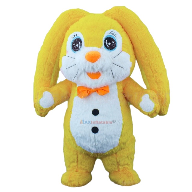 Inflatable Longer Ears Rabbit Mascot Costume