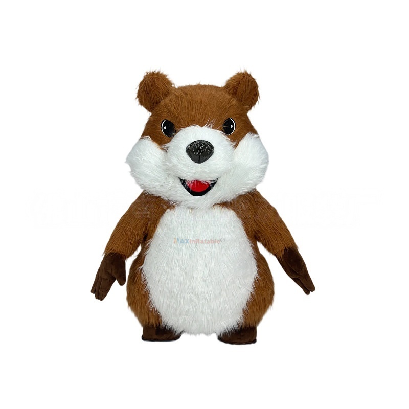 Inflatable Plush Squirrel Mascot Costume