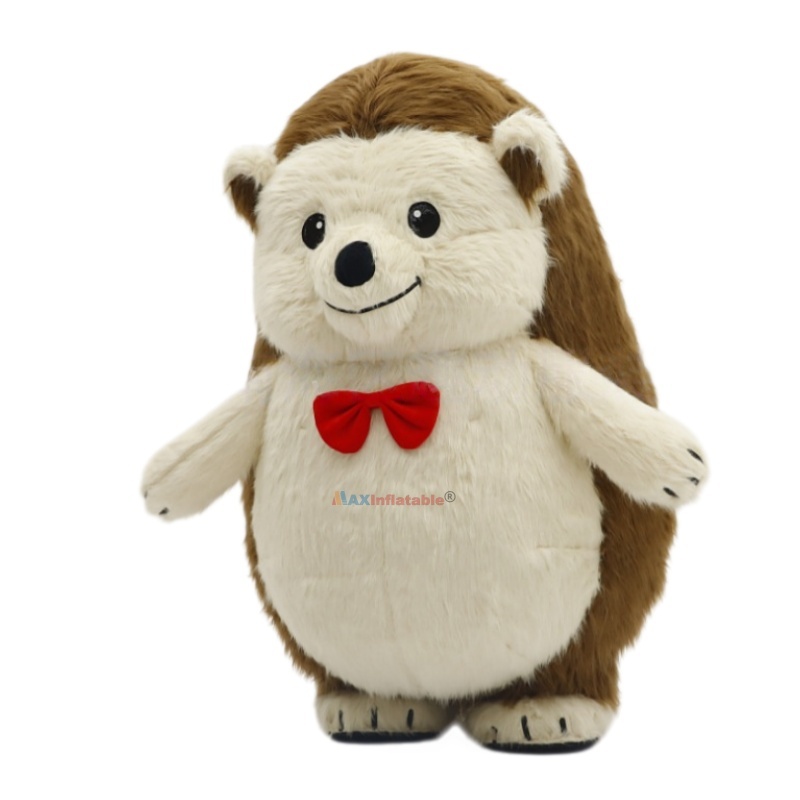 Inflatable Plush Hedgehog Mascot Costume