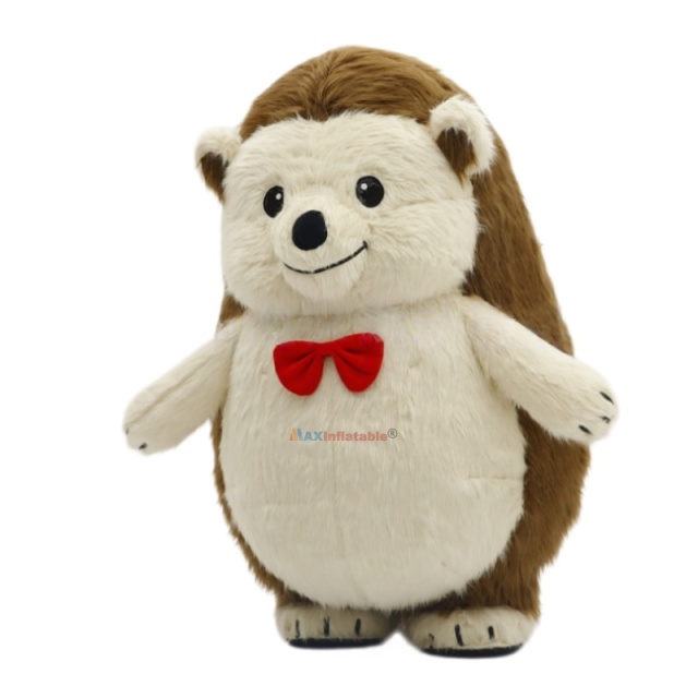 Inflatable Plush Hedgehog Mascot Costume