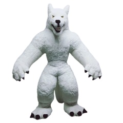 Inflatable Gray Werewolf Mascot Costume
