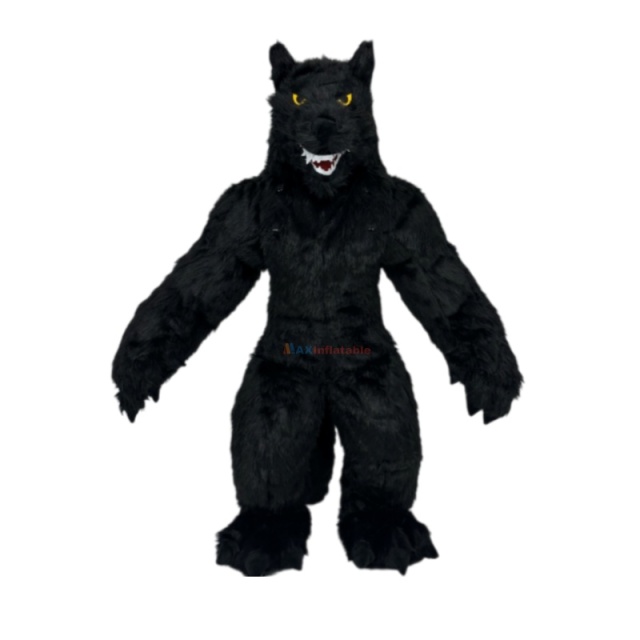Inflatable Gray Werewolf Mascot Costume