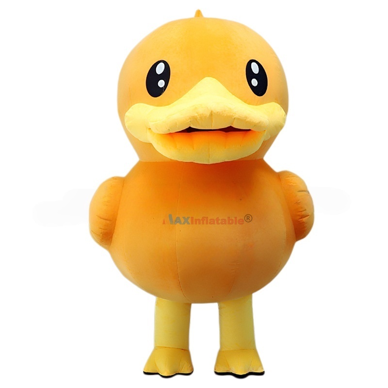 Inflatable Yellow Duck Mascot Costume