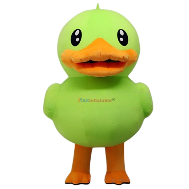 Inflatable Yellow Duck Mascot Costume