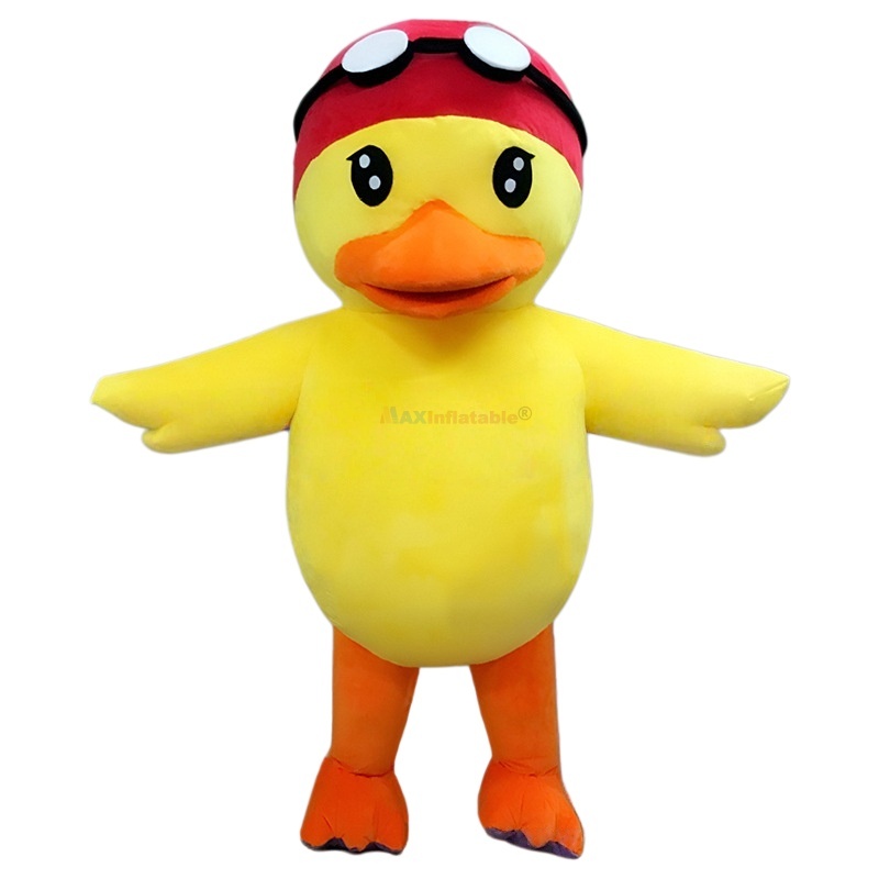Inflatable Yellow Duck Mascot Costume