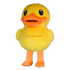 Inflatable Yellow Duck Mascot Costume