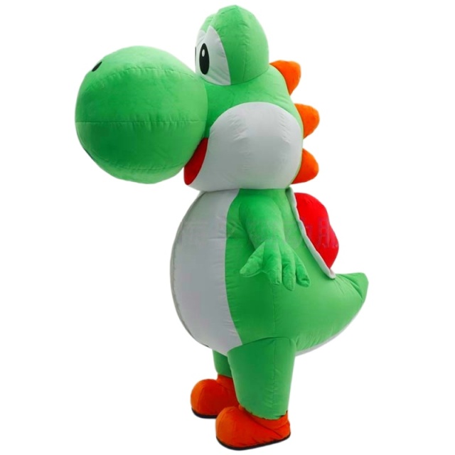 Full Set Customizable Green Dinosaur Inflatable Mascot Costume
