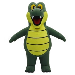 Inflatable Plush Crocodile Mascot Costume