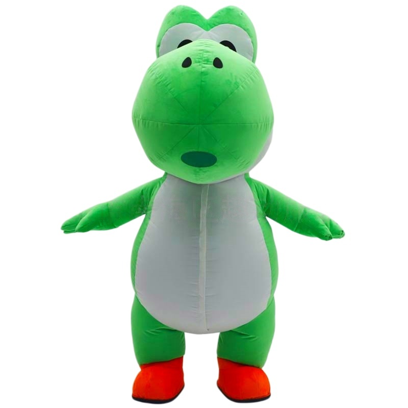 Full Set Customizable Green Dinosaur Inflatable Mascot Costume
