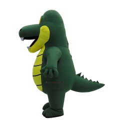 Inflatable Plush Crocodile Mascot Costume