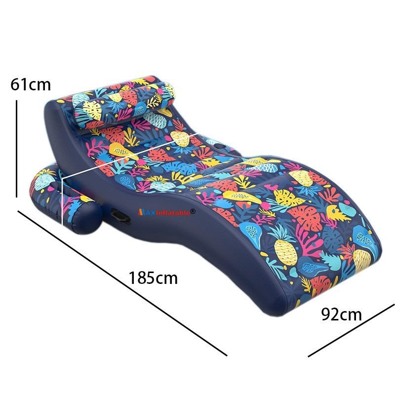 MAXInflatable Inflatable S-shaped Water Lounge Float